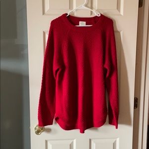 St. John's Bay Red Crew Neck Sweater